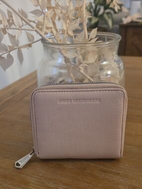 Aimee Kestenberg Blush Pink Leather Zip-Around Wallet